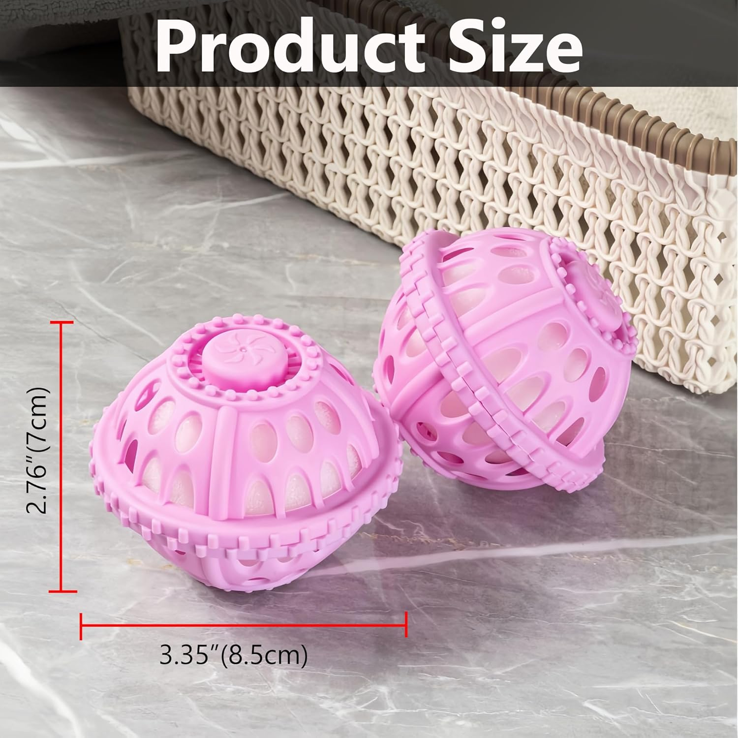 Reignsword 4 Pack Pet Hair Remover for Laundry, Anti-Entanglement Reusable Floating Dog Cat Fur Dryer Catcher Balls for Washing Machine, Lint Trap Cleaner & Pet Hair Lint Catcher for Clothes image number 2