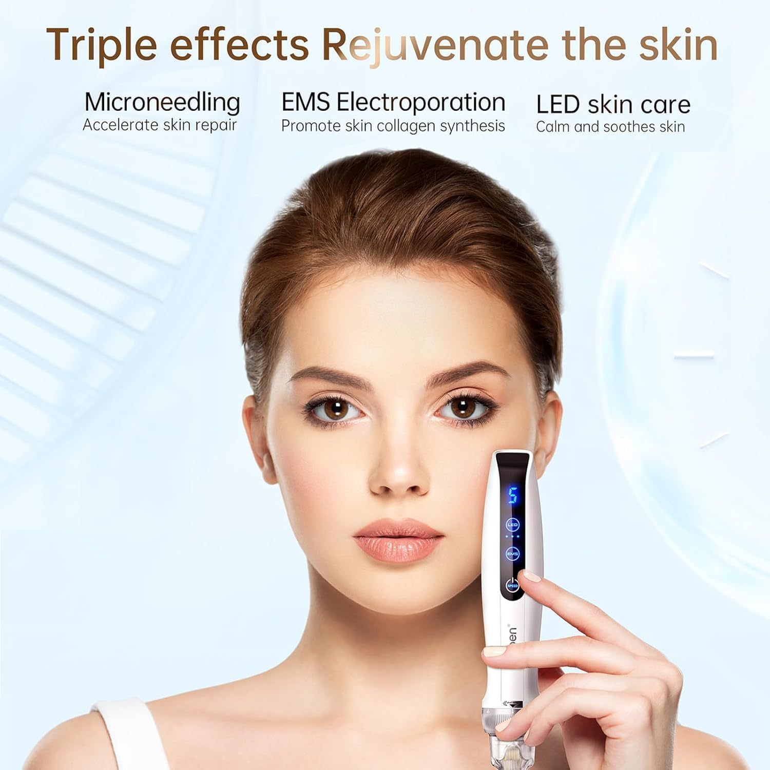 Original Bio Pen Q2 Replacement Cartridges 9Pin/14Pin/25Pin.Roundnano 5Pcs, Tips for Q2 Pen, Beauty Tool Accessories (25PIN) image number 1