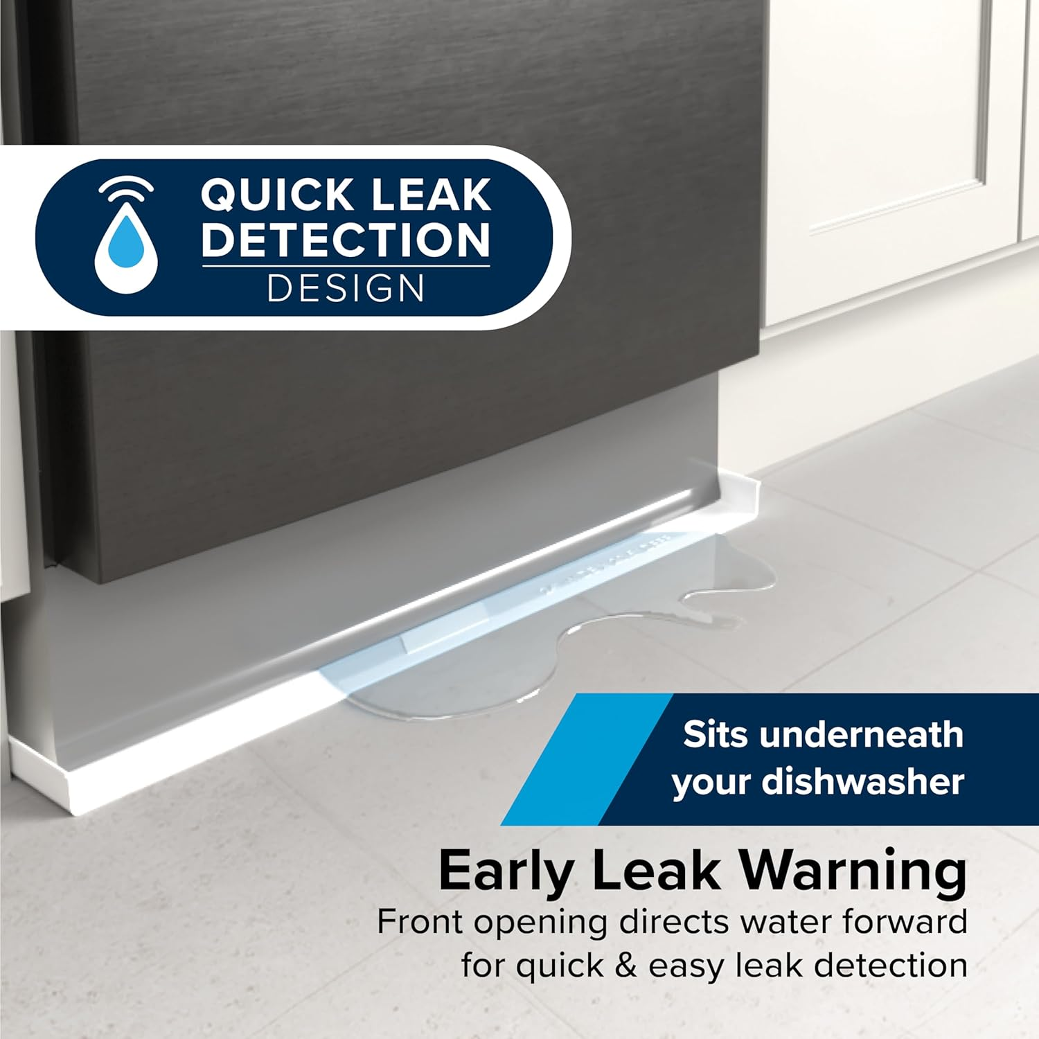 Camco Camper/Rv Dishwasher Drain Pan | Features a Heavy-Duty Polymer Construction | Designed for Water to Flow toward the Front of the Dishwasher | Outer Measurements 24-Inches X 20.5-Inches (20600) image number 5