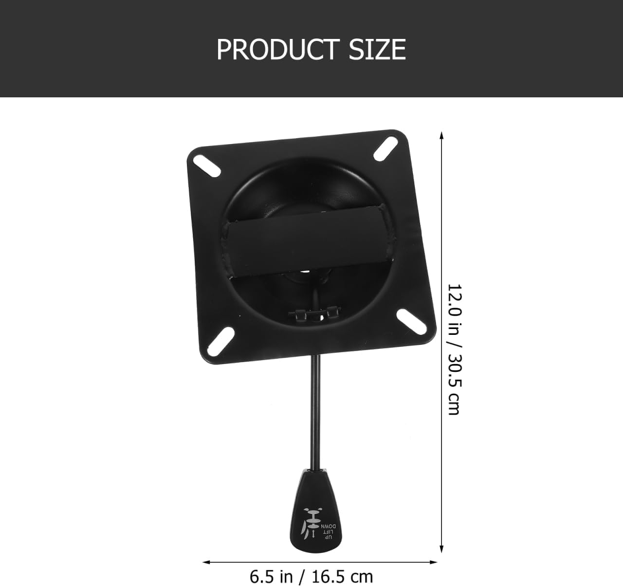 Steel Bottom Bracket Swivel Plate Replacement for Office Chair Sturdy Chair Base with round and Square Options Steel Design Safe and Reliable image number 4