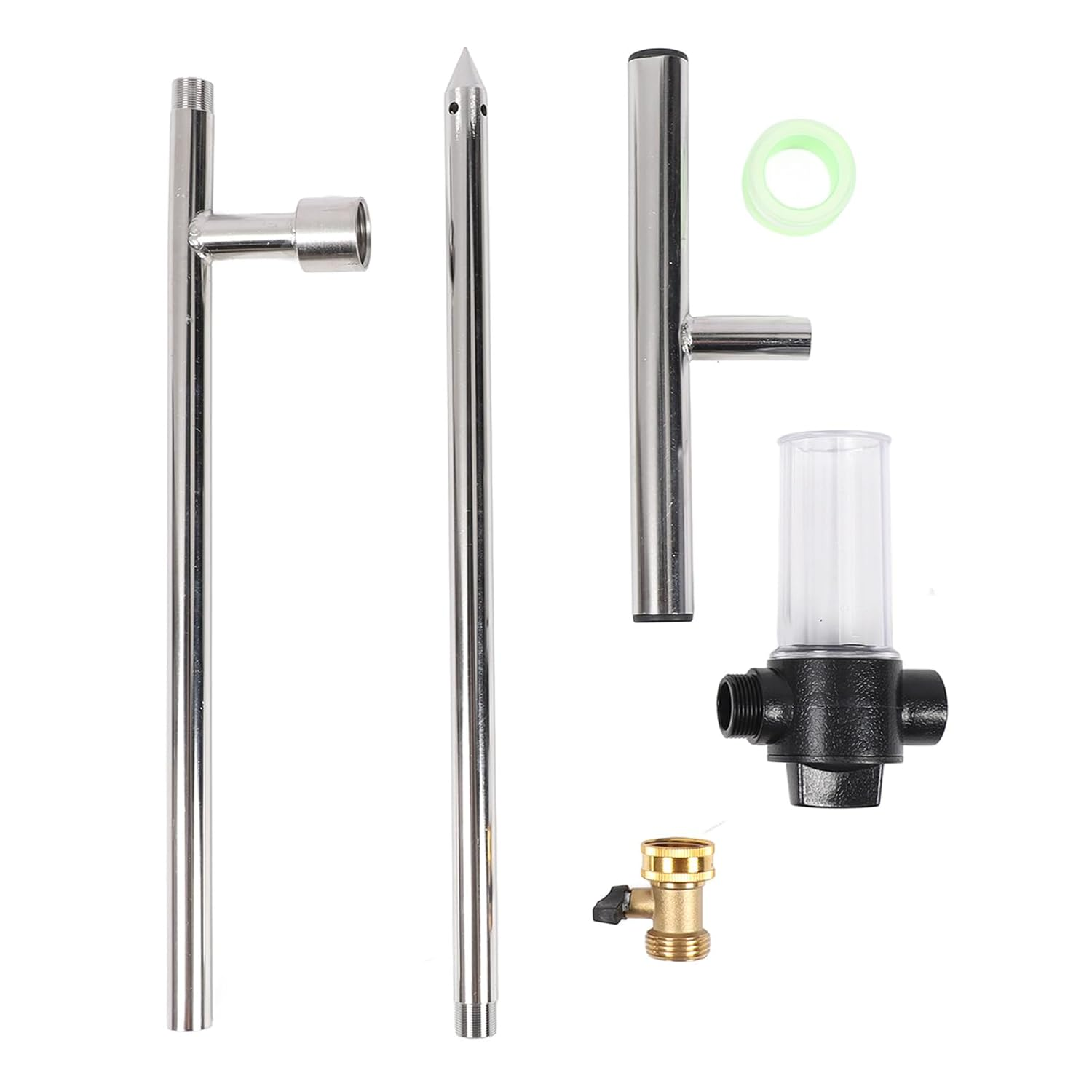 32In Stainless Steel Deep Root Tree Watering Tool, Deep Root Watering Tool with Fertilizer Bottle, Portable Watering Wand Irrigation System for Bushes, Trees, Plants image number 1