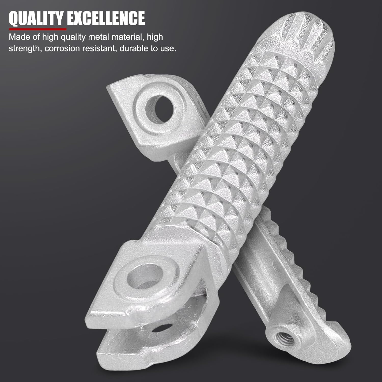 EVTSCAN 1 Pair Titanium Alloy Motorcycle Footpeg for YZF R1 2002-2012 and YZF R6 2003-2011, Direct Bolt-On Replacement for R1 R6 MT09 MT07 image number 2