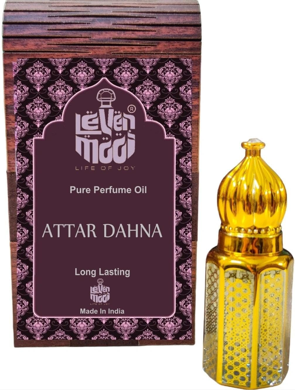 LEVENMOOI ATTAR DAHNA Wooden Attar for Suitable for Daily Uses,Occasions & Parties Long Lasting Fragrance Roll on Perfume Oil Leak Proof Available in Travel Size for Unisex 3Ml image number 2