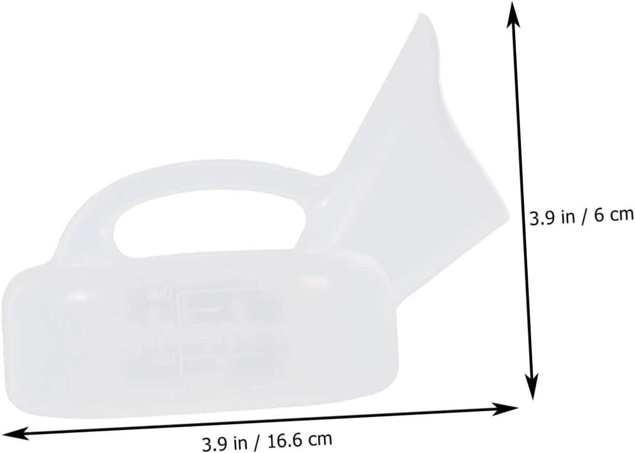 2Pcs Large Capacity Portable Urine Bottle Ergonomic Urinal for Hospital Home Travel Elderly Patients Pee Container image number 6