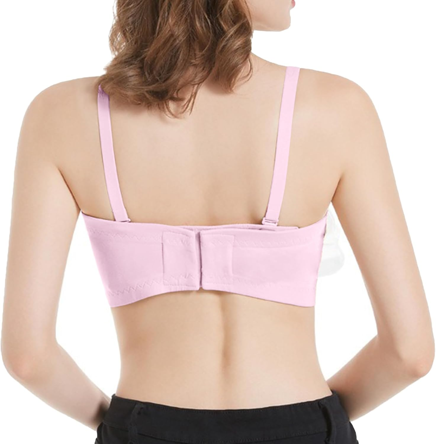 Dress Cici Padded Full Coverage Nursing Bra & Non Padded Zip Pumping Bras with Square Back & Adjustable Hook and Eye, 2 PCS