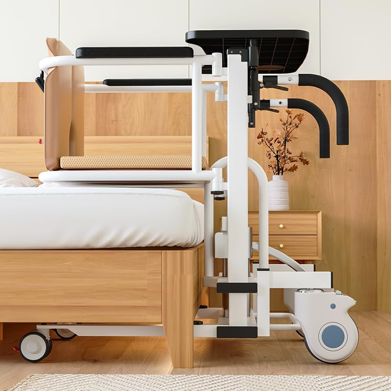 Artudatech Shower Patient Lift Patient Chair Hydraulic Transferred Lift W/180&deg;Split Seat and Table image number 6