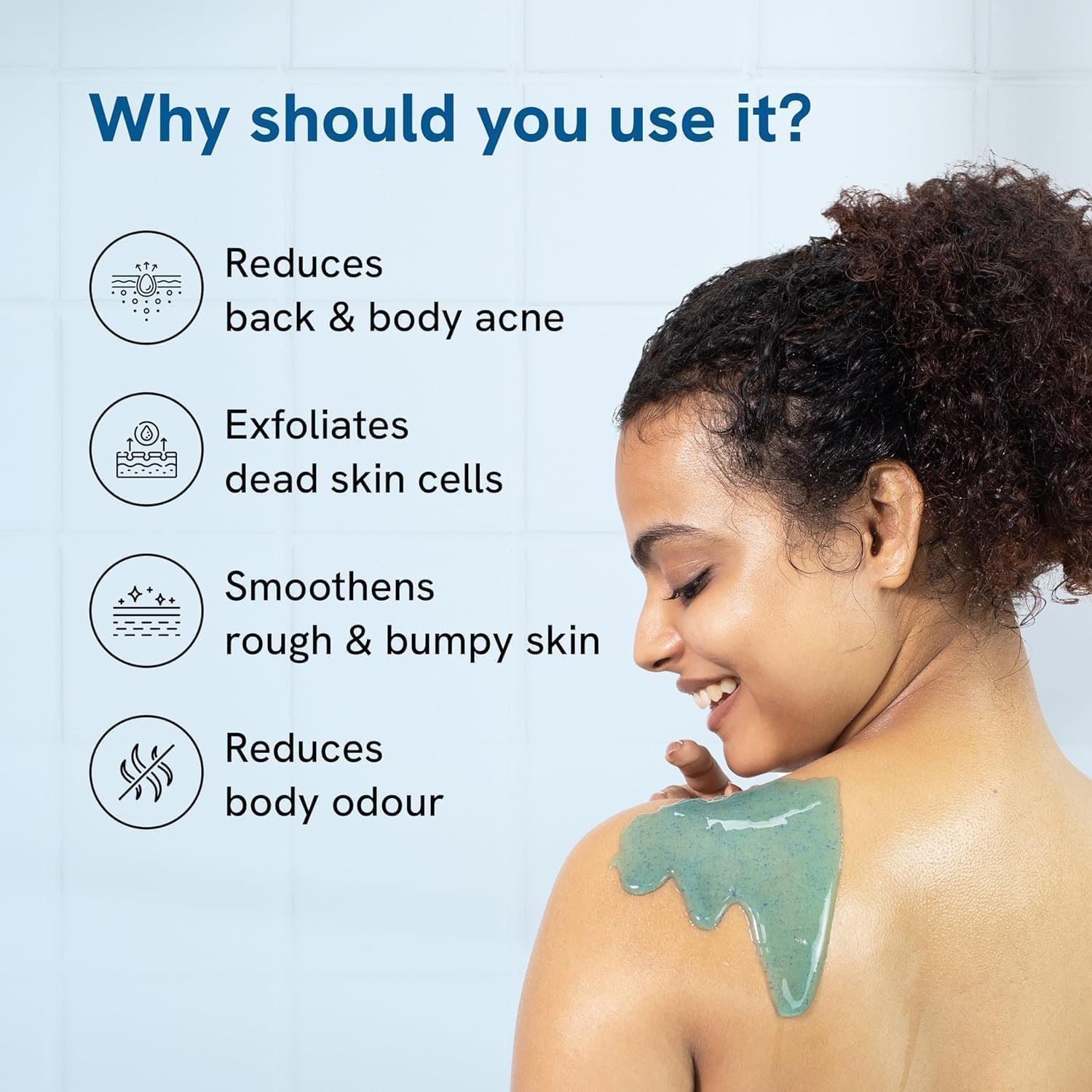 Be Bodywise 1% Salicylic Acid Body Wash with Loofah | Gently Exfoliates to Prevent Body Acne & Cleanse Skin | Paraben and SLS Free | 250Ml image number 6