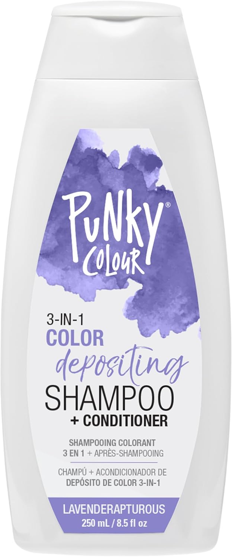 Punky Colour 3-In-1 Color Depositing Hair Cleanser & Conditioner, 8.5 Fl Oz. (Purpledacious)