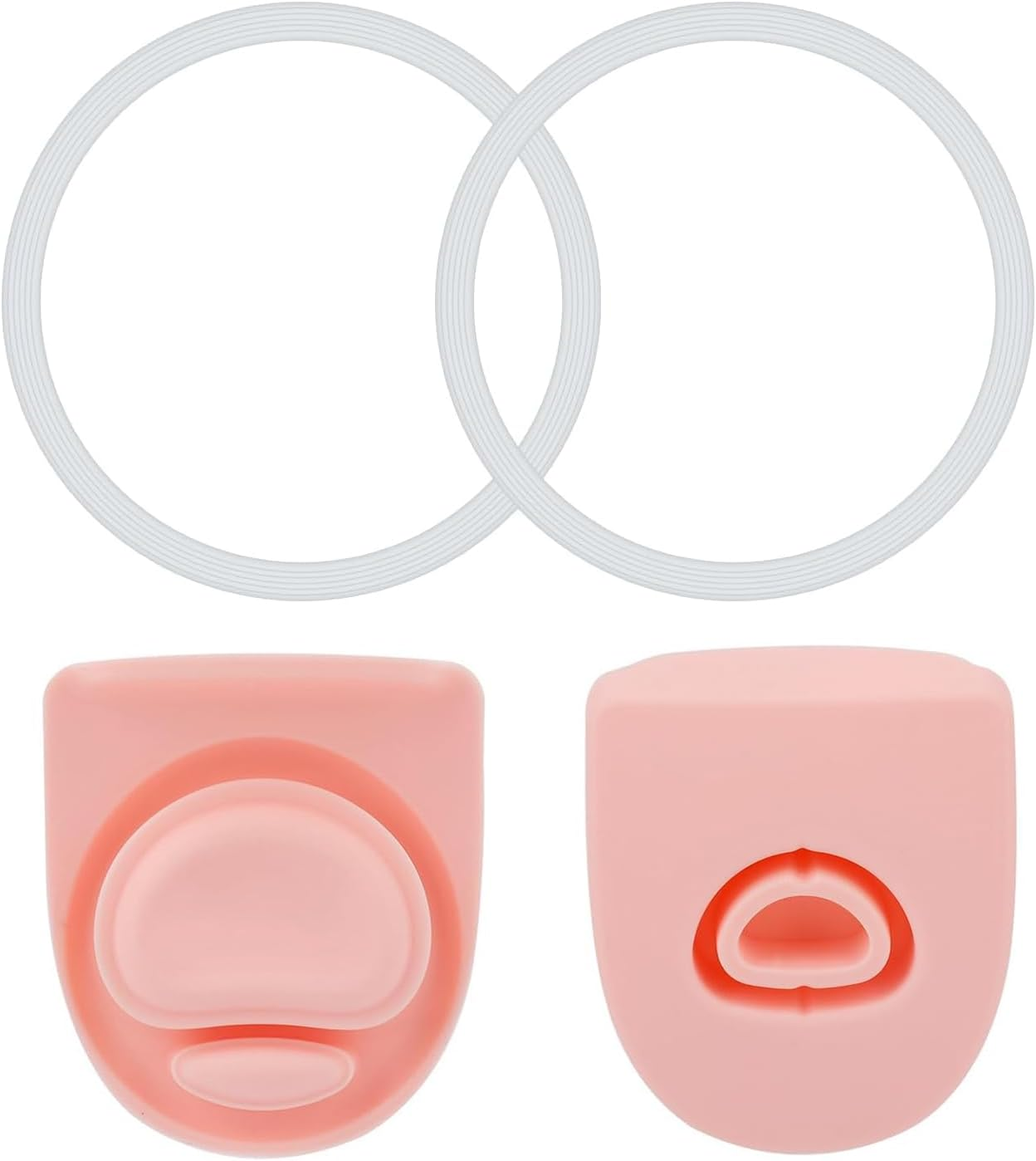 2 Pcs Replacement Stopper and 2 Pcs Silicone Lid Seal Ring for Owala Freesip Water Bottle 24/32/40 Oz, Bpa-Free Seal Bottle Cap Mouth Stopper Gasket Silicone Plug Accessories
