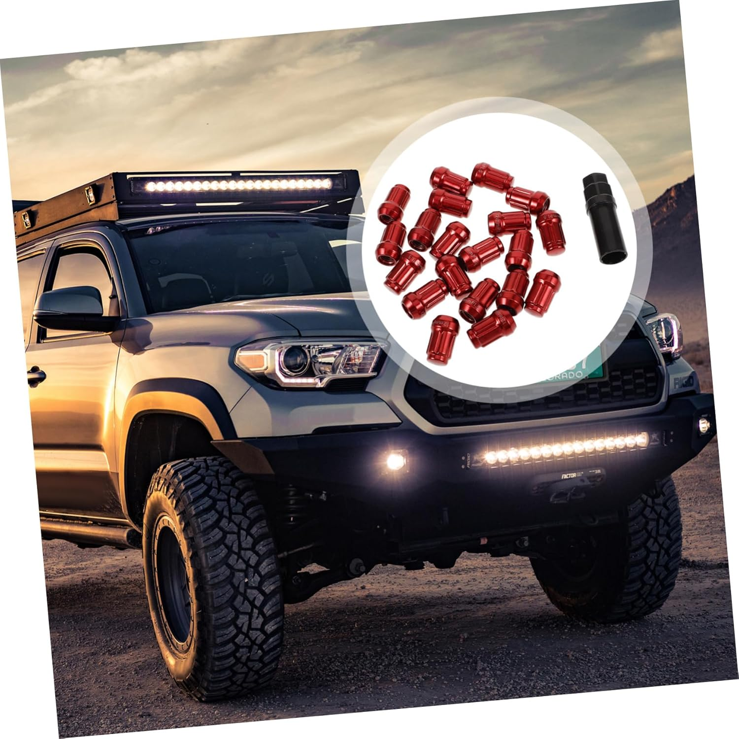 GLEAVI 20Pcs Car Wheel Lug Nut Covers Tire Hub Caps Lug Nut Replacement for Automotive Vehicles image number 5