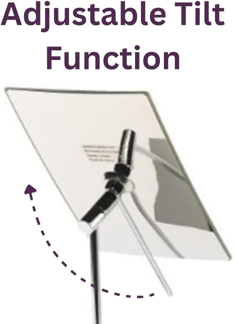 JERDON Rectangular Tabletop Makeup Mirror - Makeup Mirror with 3X Magnification with Black Finish - 5-Inch by 8-Inch Vanity Mirror - Model JP358BK image number 6