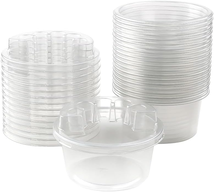 20Pcs/Box Disposable Tattoo Cartridge Cup Holder Tattoo Dip Leak-Proof Rinse Cup Blending Rinsing Diluting Drying Ink Plastic Clean Tip Cartridge Dip Tattoo Cleaning Cup image number 2