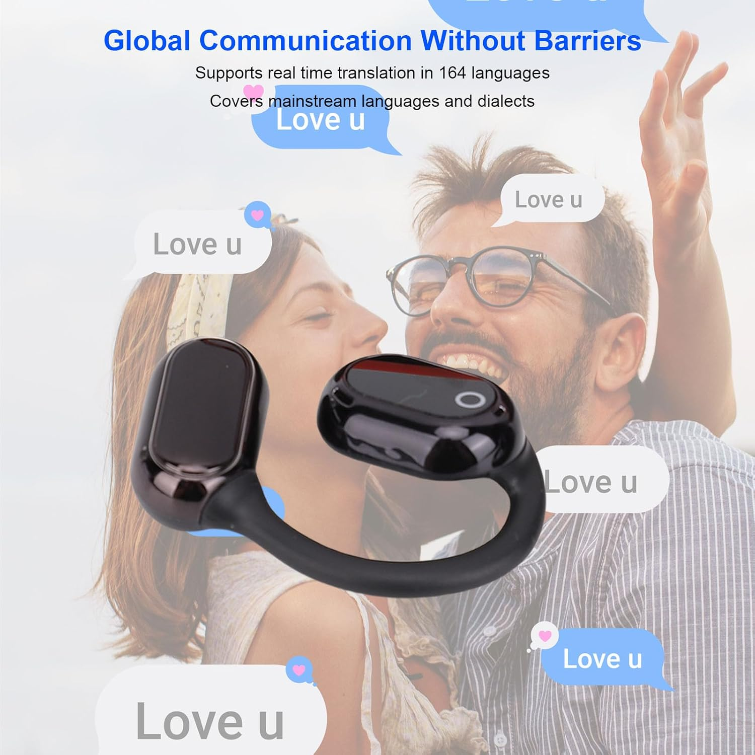 Sorandy AI Translation Earbuds, Real Time 164 Language Translator Headphones, HD Sound, Language Translator Device with 7 Translation Modes for Travel and Business image number 1