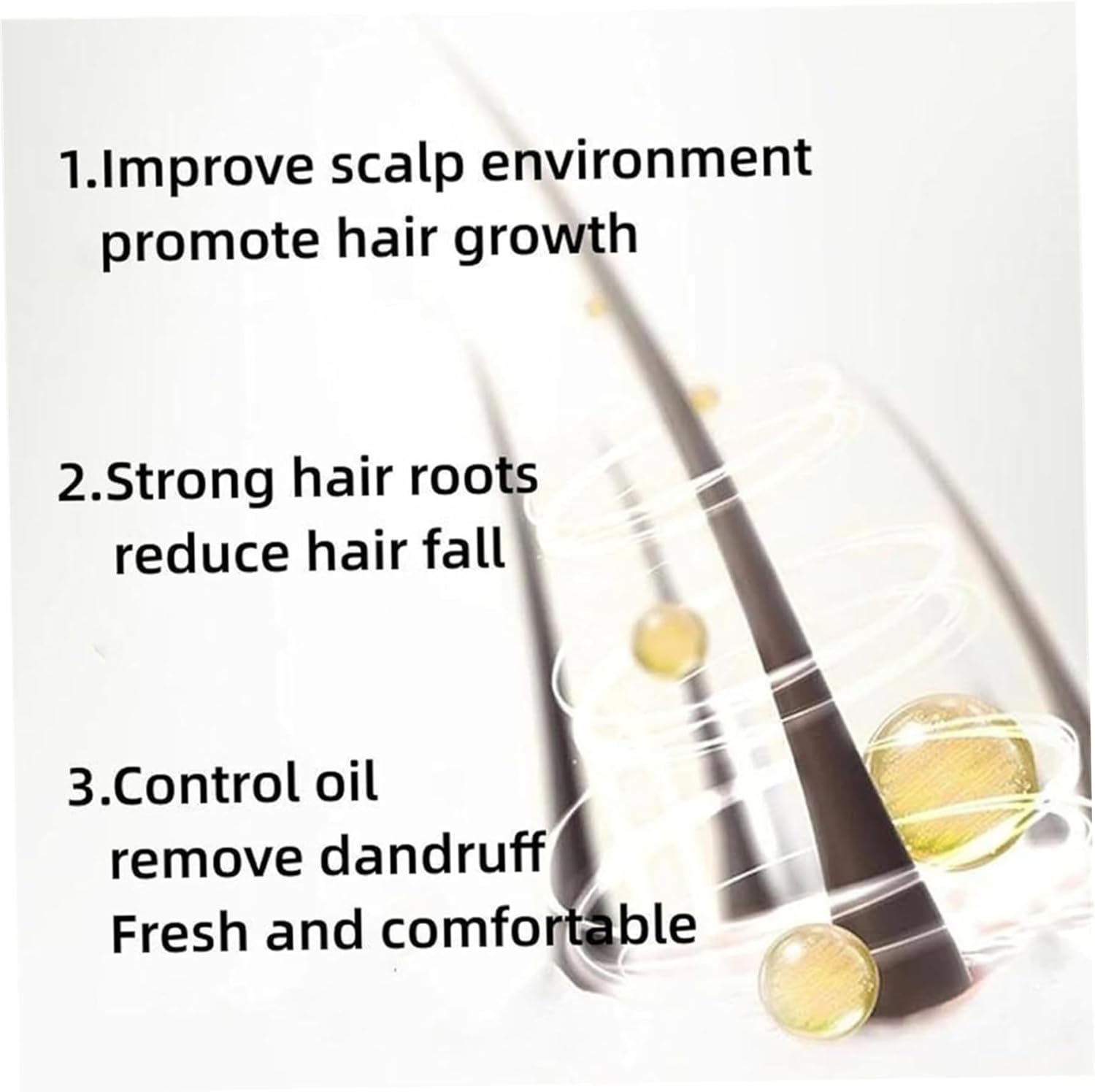 Hair Loss Shampoo 300Ml/10Oz Gentle Hair Regrowth Shampoos Oil Control & Scalp Care for Women & Men image number 2