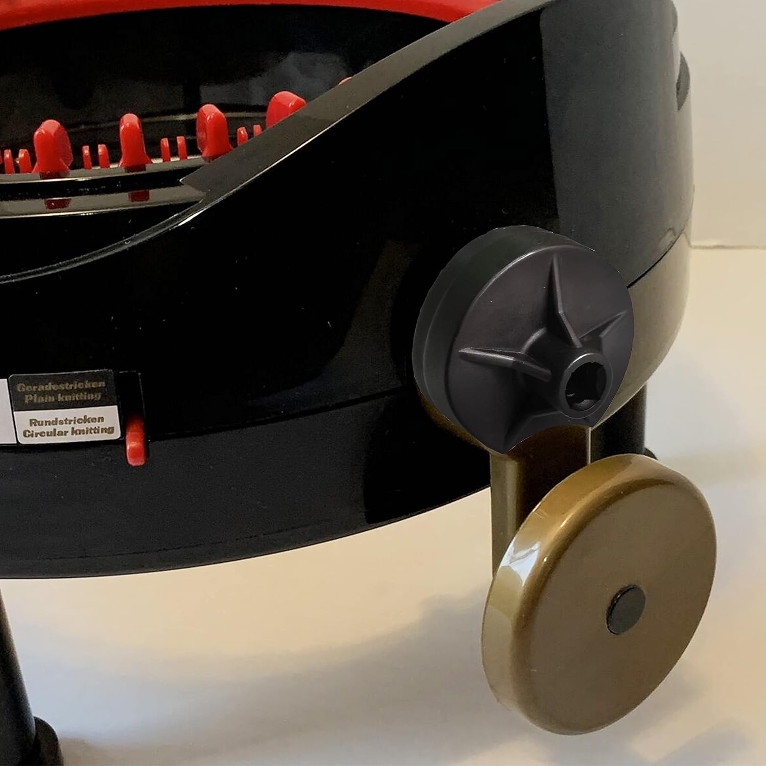 JILINWEI [2 Pack] Addi Knitting Machine Adapter with 1Pcs Hex Steel Bit Power Screwdriver Attachment for Drill,Quick Knit Power Adapter,Crank Handle Adapter for Addi Express/King Size image number 4