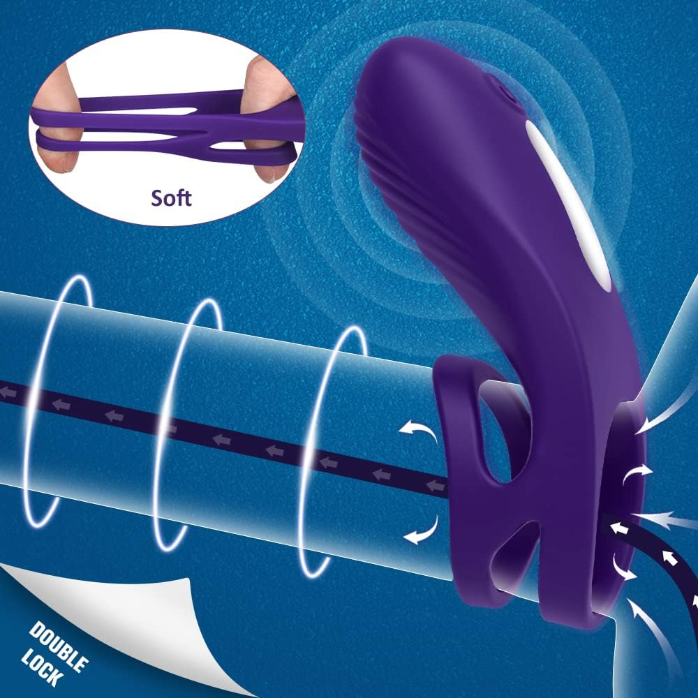 SIDED Tool Ring for Delay Ring Silicone Stimulator with Ring Couple Bed Sports Game Toy Couple Massage Fitness Equipment Pocket Toy for Partner Extend Object Size image number 3