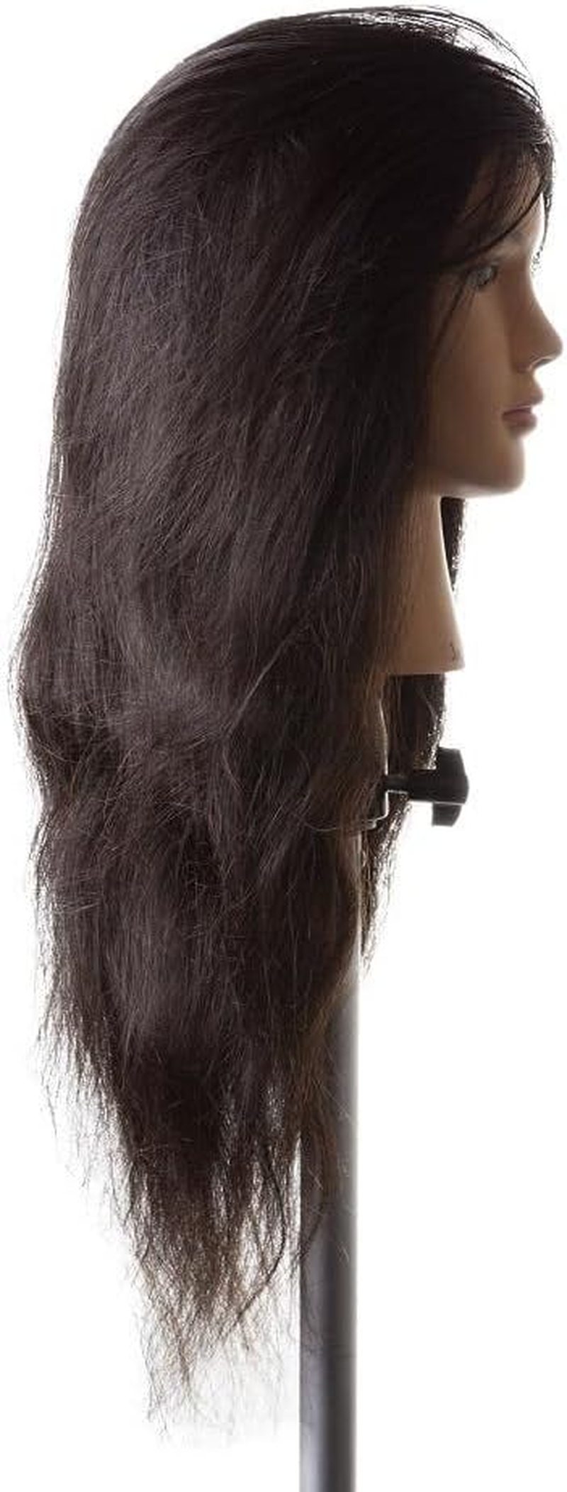 JANICE 100% Virgin Indian Remy Human Hair Hairdressing Mannequin Head TAFE B1 24&rdquo;/60Cm image number 3