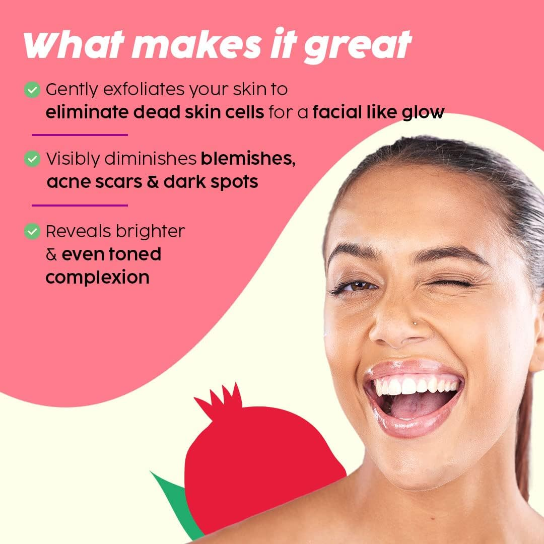 PLIX - the PLANT FIX 25% AHA+ 2% BHA + 5% PHA Pomegranate Peeling Potion for Glowing & Even Toned Skin Gentle Exfoliation & At-Home Facial | for Women & Men | 30 Ml (Pack of 1) image number 2