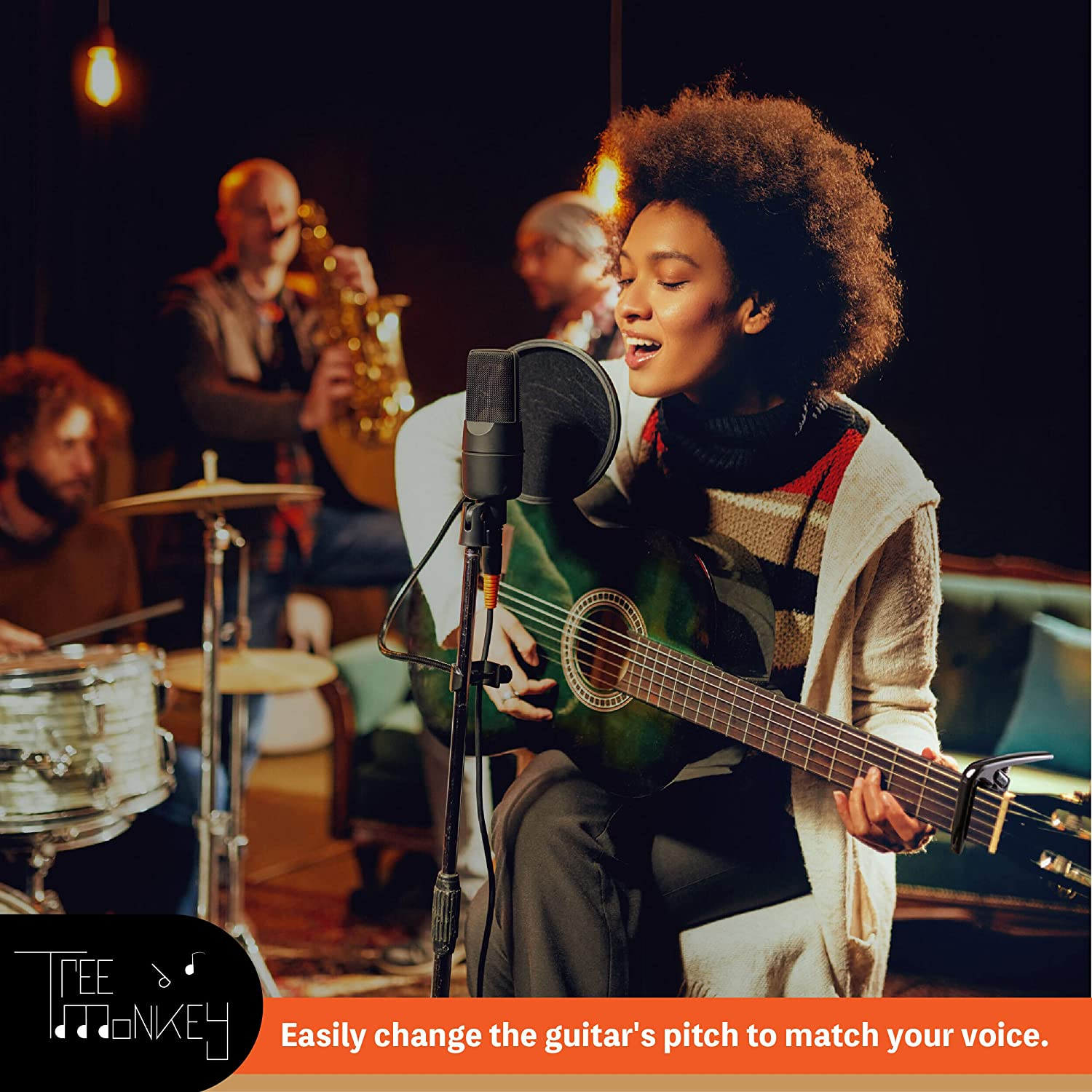 Performance Guitar Capo for Acoustic Guitars and Electric Guitars: Built to Last, No Fret Buzz - Perform with This Stylish Capo for Guitars with Confidence image number 4