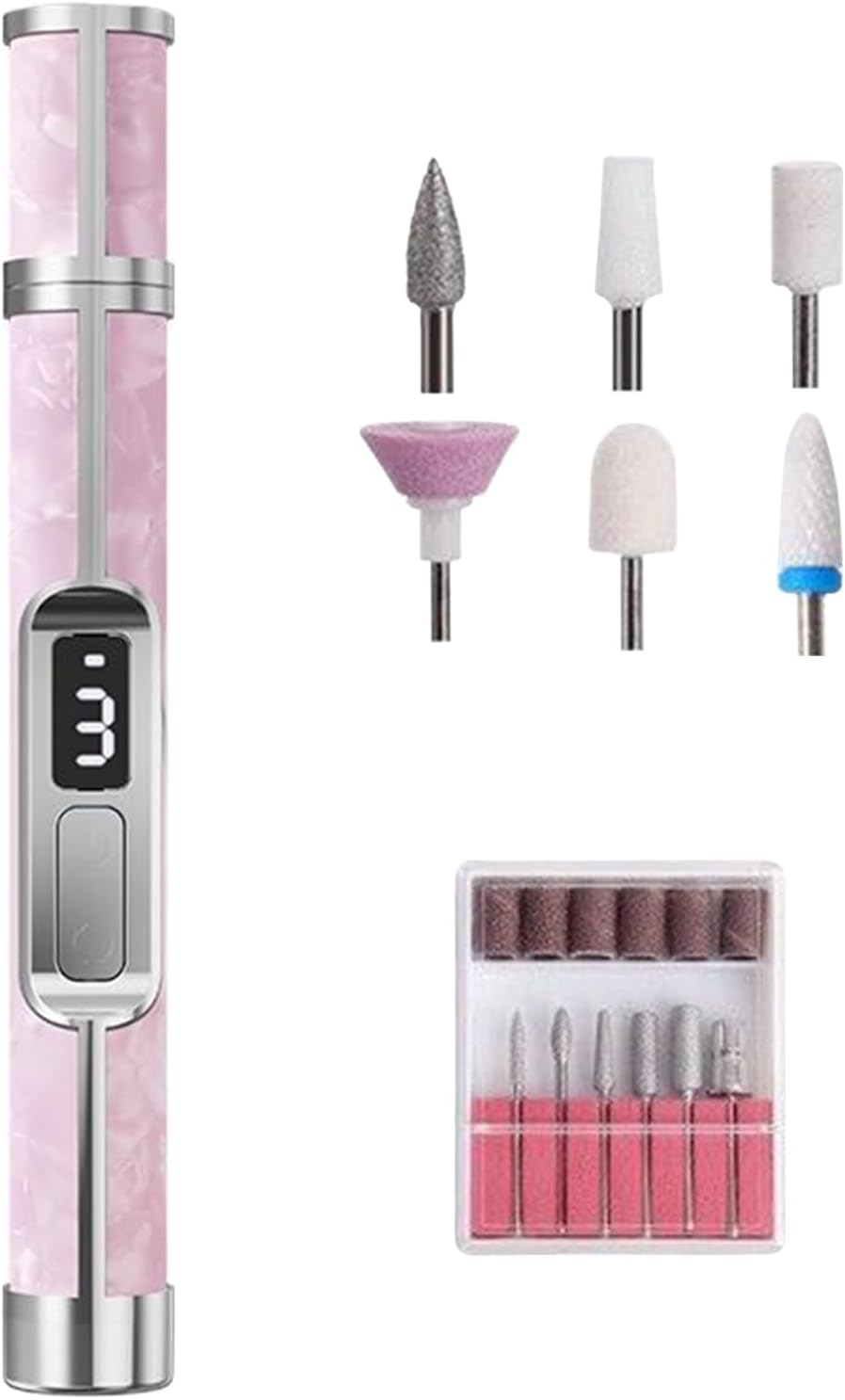 Electric Nail Drill,3 Speeds Thick Toenails File | Portable Thick Toenail Fingernail Grinder for Women Girls Men Travel Outdoor Home Foot Callus Removal