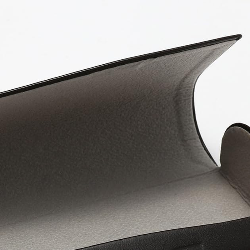 Lopsity 2PCS Eyeglass Case Hard Shell Sunglass Case Eyeglass Case Portable Lightweight PU Leather Case for Men Women with Cleaning Cloths