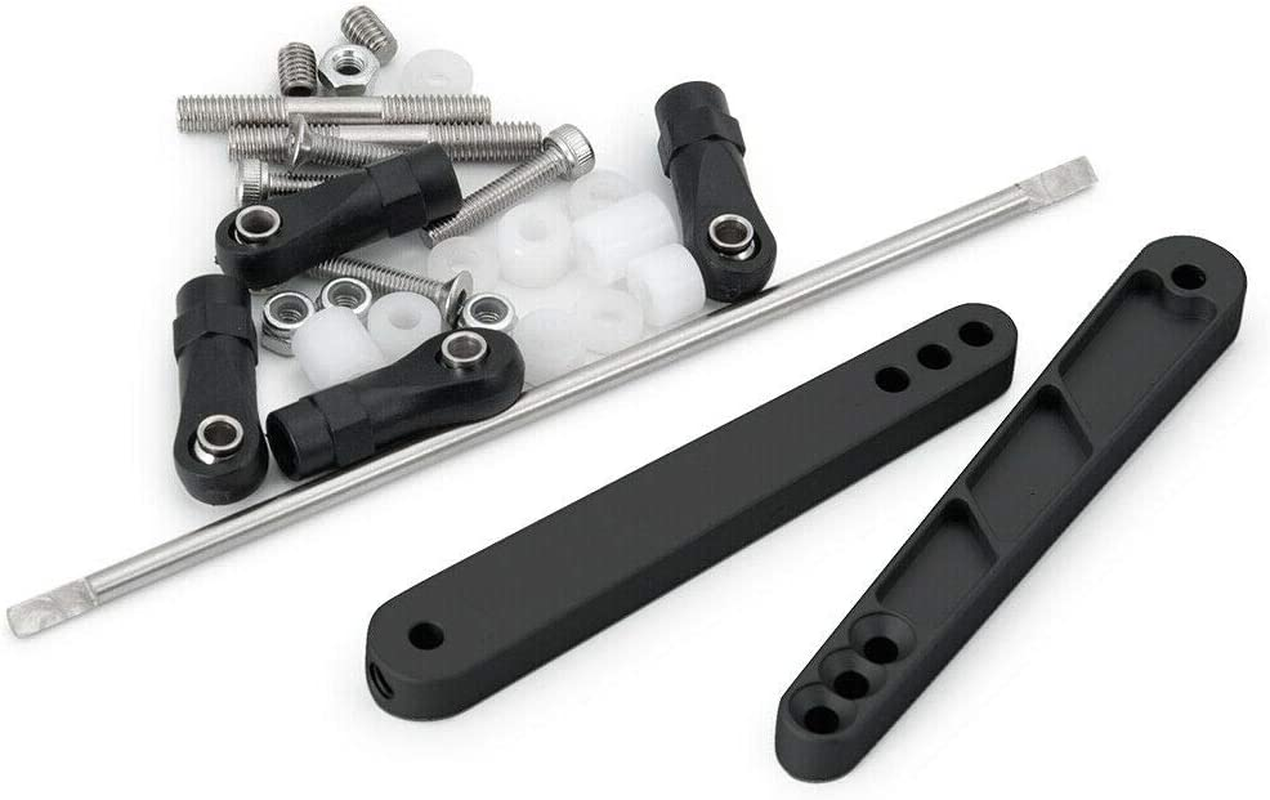 Alloy Rear Anti-Sway Bar Swaybar Set for 1/10 RC Axial Wraith RR10 Bombers (Black)