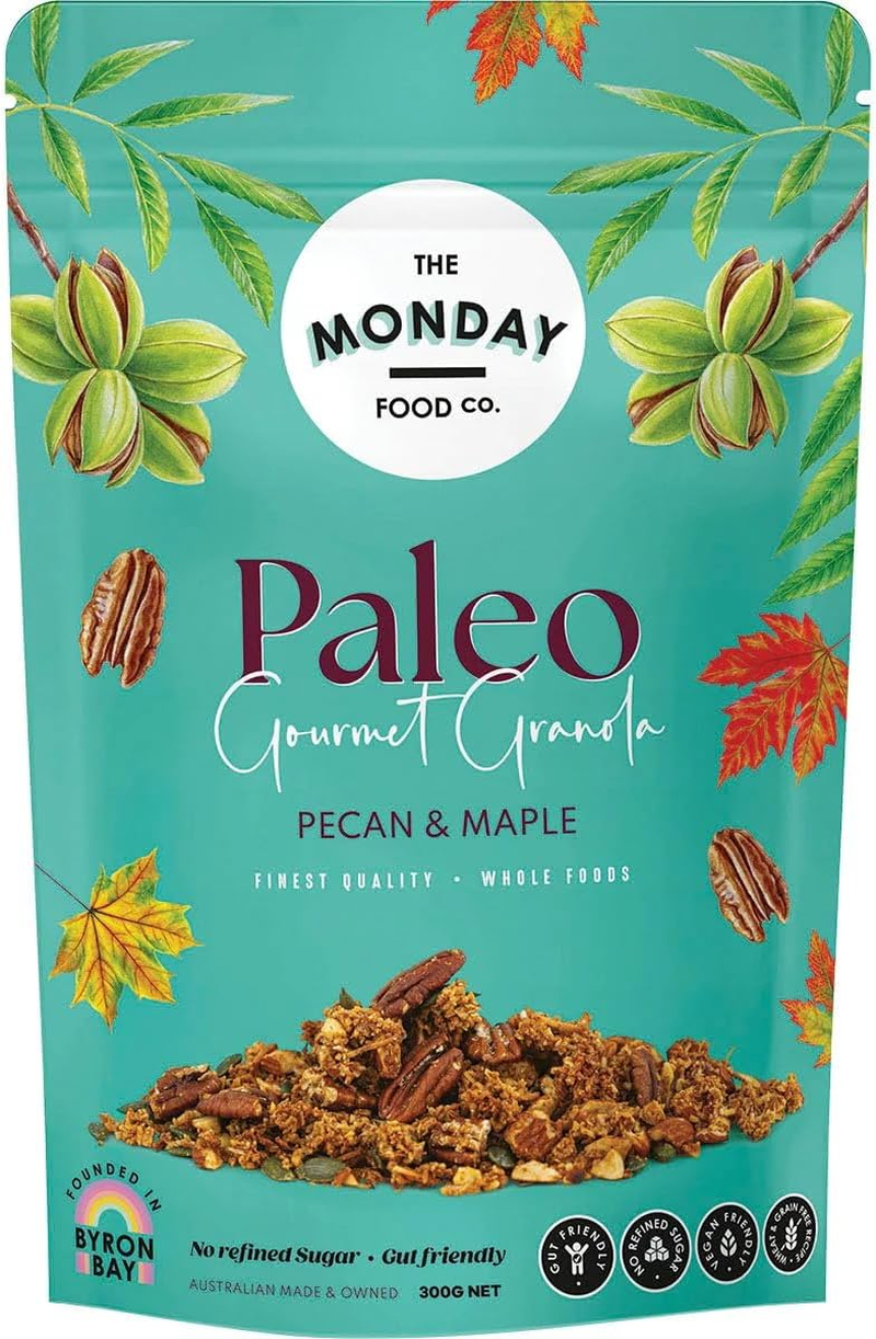 The Monday Food Pecan, Vanilla and Inca Berries Paleo Granola 300 G, 300 G