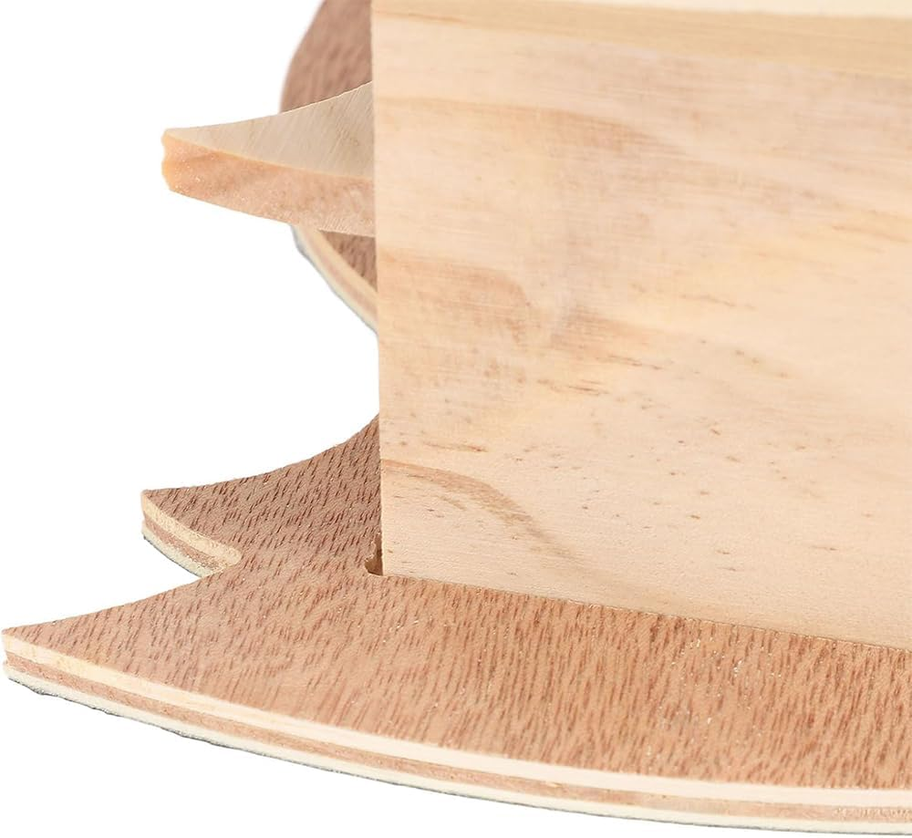 LSHPG 1 PCS Bat House,Handcrafted Wooden Weather Proof Easy Bat House Kit Bat,Bat Shaped Bat Shelter, for Outdoors and Attracting Bats image number 1