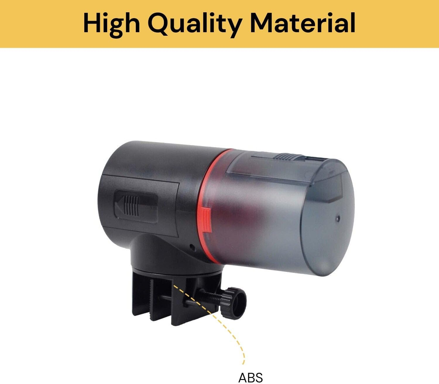 EZONEDEAL Automatic Fish Feeder, Moisture-Proof Intelligent Aquarium Fish Feeder, Daily Fish Food Dispenser, Large Capacity Timer Feeder with LCD Display image number 3