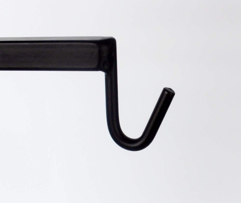 Adjustable Floor Light Stand Lamp Hanger Holder for Reptiles Black with Supports (L)