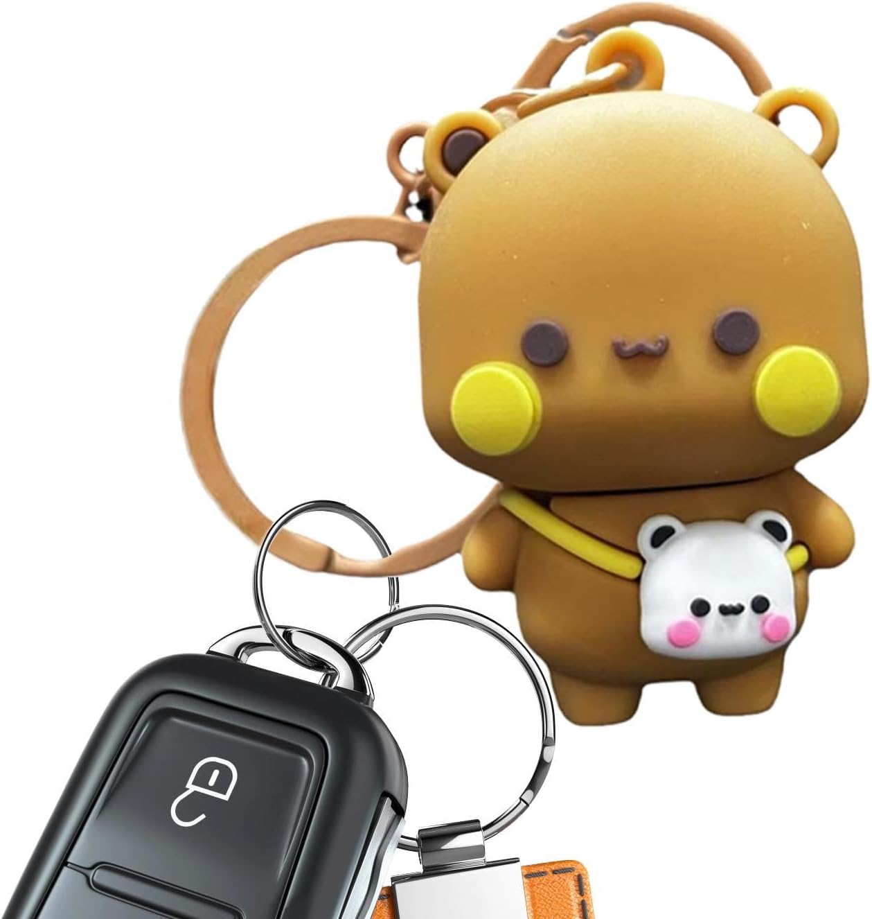 Nybhyjka Cute Bear Keychain, Bear Keychain | Cartoon Key Charm Backpack Pendant | Bag Decoration Pendant Bear Key Chain Key Accessories for Bag, Handbag, Bag