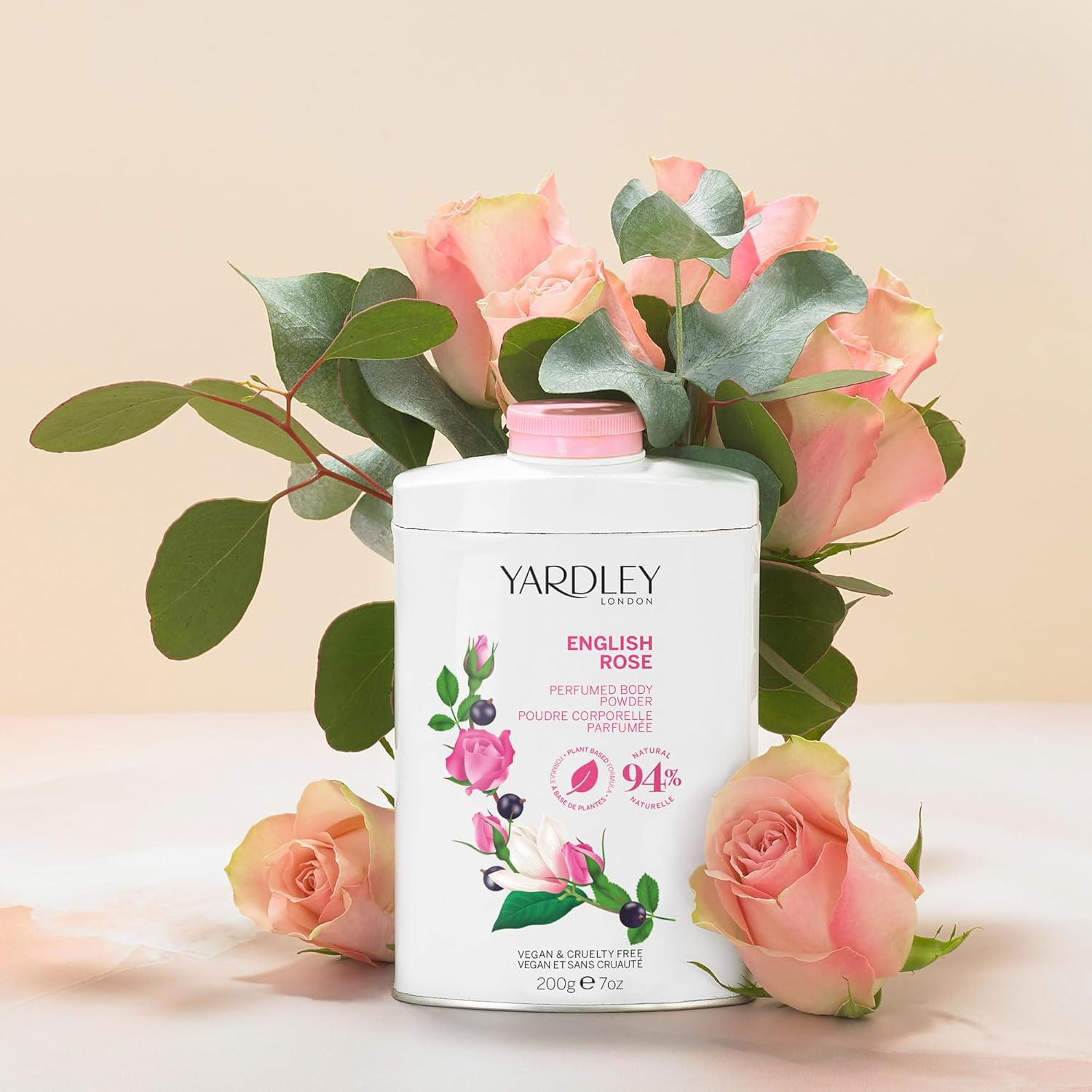 Yardley London English Rose Perfumed Body Powder 200G