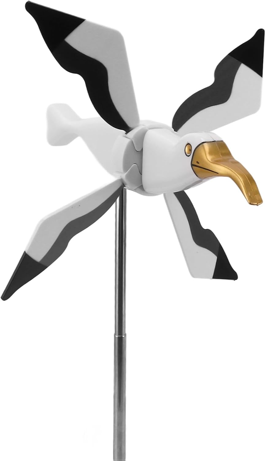 Flying Seagull Windmill Garden Spinner Lawn Ornament Asuka Series Whirligig for Outdoor Yard Decorations Enhance Your Garden with a Unique Wind Powered Art Piece Ideal for Adding A image number 4