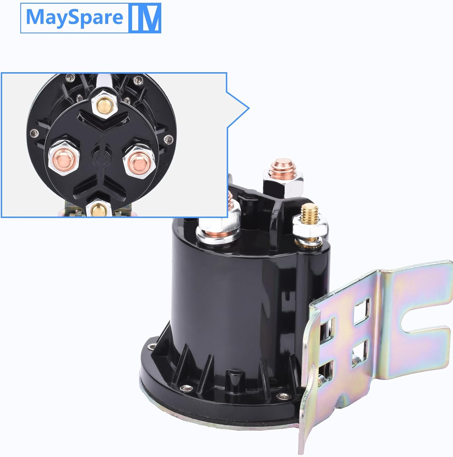 Mayspare Trombetta Powerseal Solenoid Relay Switch 12 Volt 4 Terminal Solenoid 150 Amp Intermittent Duty DC Contactor, 684-1261-212, 684-1251-212 image number 5