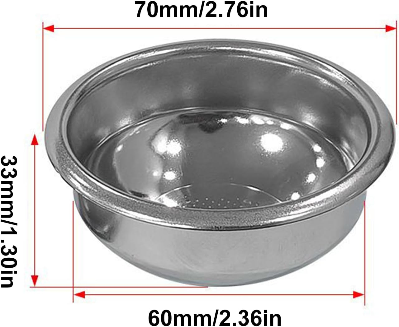 58Mm Portafilter Basket | 58Mm Precision Even Extraction Parts - Stainless Steel Espresso Filter,For Professional Home Enthusiast Cafe Owner Brewing Hobbyist Trainer image number 1