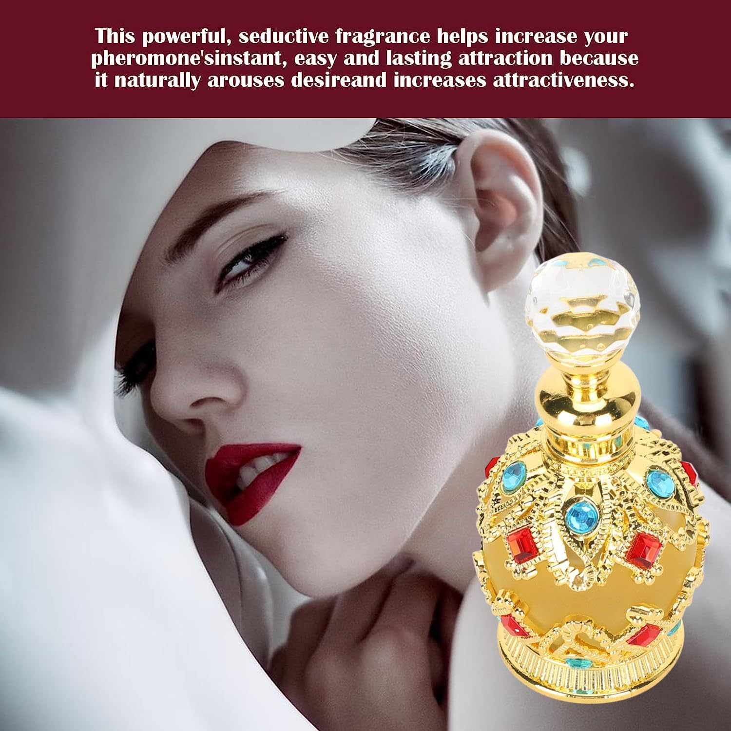 15Ml Arabian Perfumes for Women,Muslim Eau De Parfum Toilette Halal Dubai Retro Addictive Personal Fragrances Concentrated Long Lasting Perfume Essential Oil Floral Perfumes Arabes De Mujer image number 3