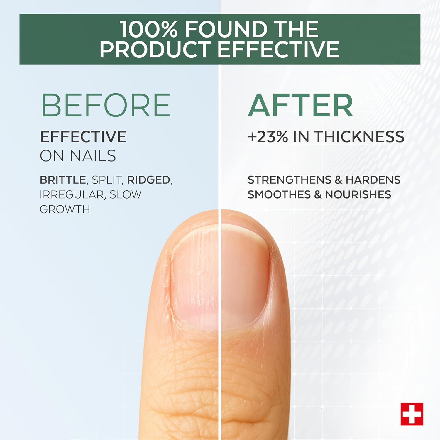 PODERM &ndash; 100% Natural Nail Repair - Revitalizes Damaged and Split Nails with Hydrating & Exfoliating Formula &ndash; Effective Nail Care : Also Acts as a Nail Strengthener for Damaged Nails &ndash; Swiss Made