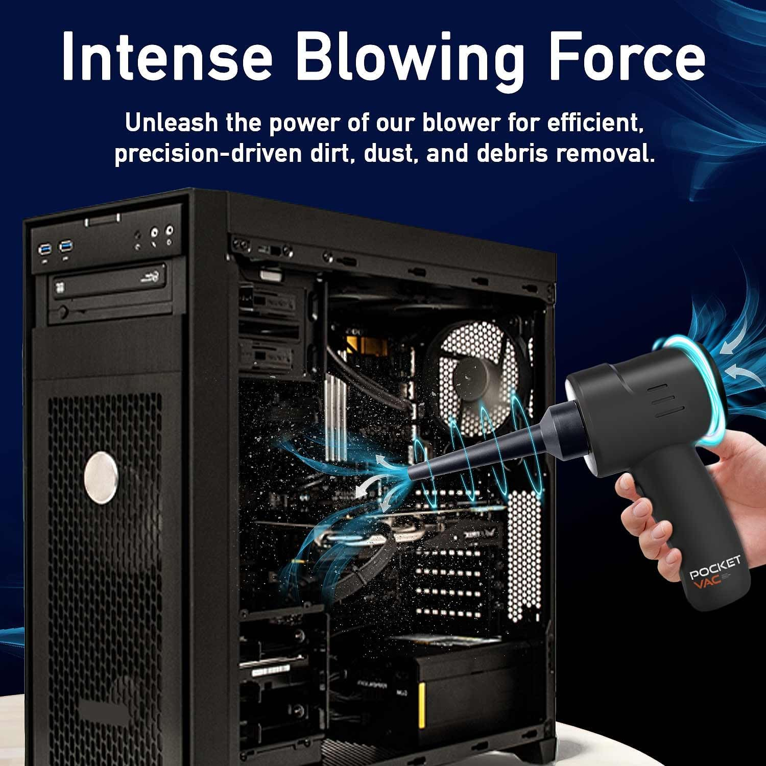 Pocket Vac Handheld Vacuum Compact Wireless Vacuum Cleaner, Lightweight Hand Held Vacuuming for Home Kitchen Car Corner Upholstery Pet Hair Dust Crumbs Cleaning image number 6