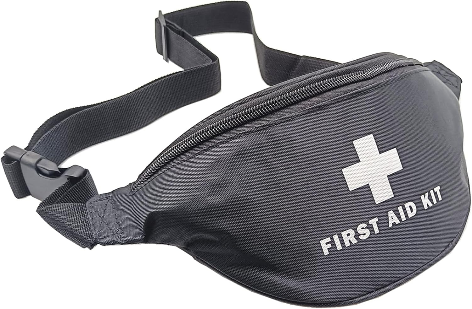 First Aid Fanny Pack First Aid Bag Red Travel Rescue Pouch Empty First Responder Storage Compact Survival Medicine Bag Pocket Container for Car Home Outdoors (Red)