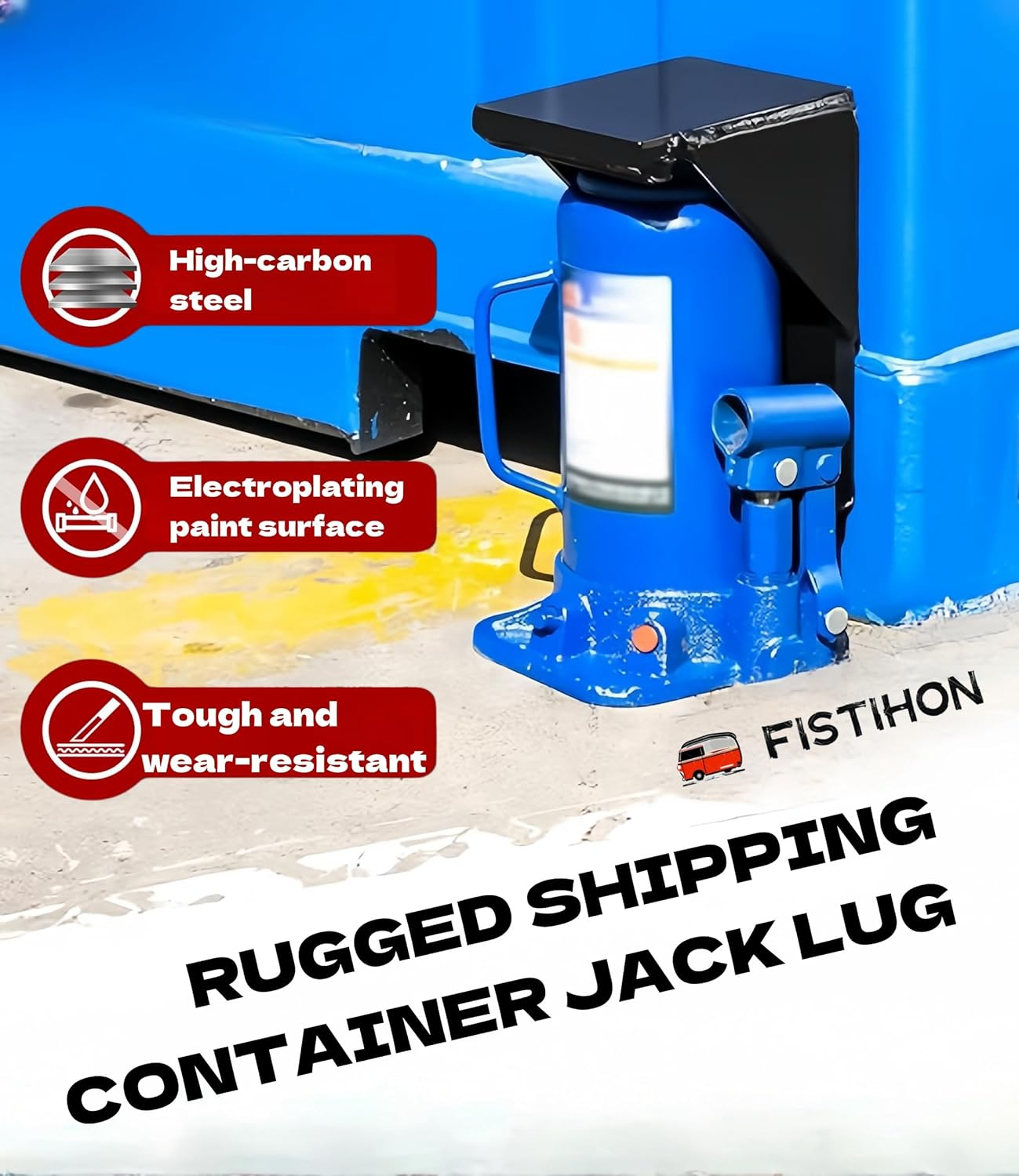 Upgrade Shipping Container Jack Lug, with Limiter, Shipping Container Jack Lifter, Shipping Container Accessories Attachment - Storage Container Leveler Booster image number 2