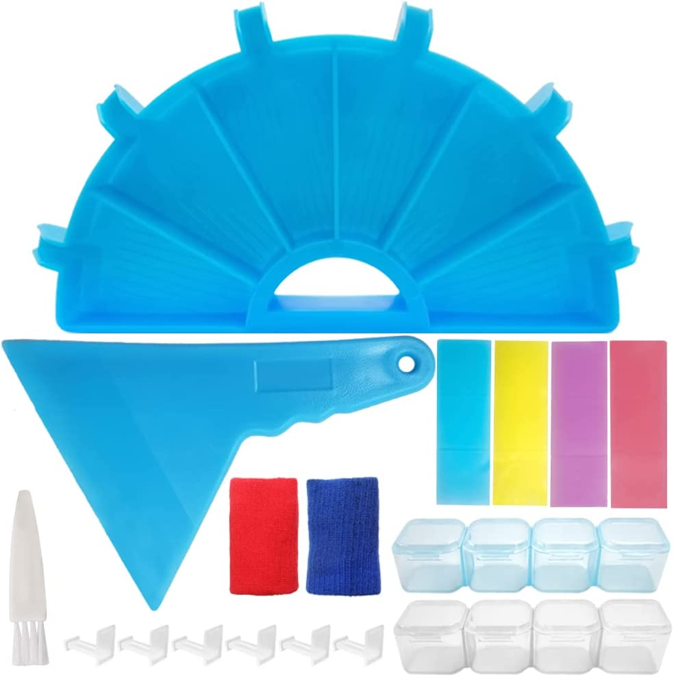 SENHAI Diamond Painting Accessories Art Trays Kits, 5D Diamond Painting Storage Kits Personalized Painting Tools for DIY Diamond Painting Crafts Beading Plates image number 5