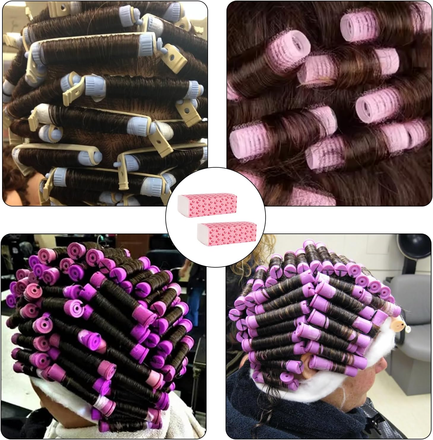 200 Pieces Lace Paper Perm, Perm Set Complete, Perm Paper, Hair Perm Paper for Perm Liquid, Salon Corrugated Paper Lace Papers, Hair Curling Paper for Home, Barber Shop image number 6