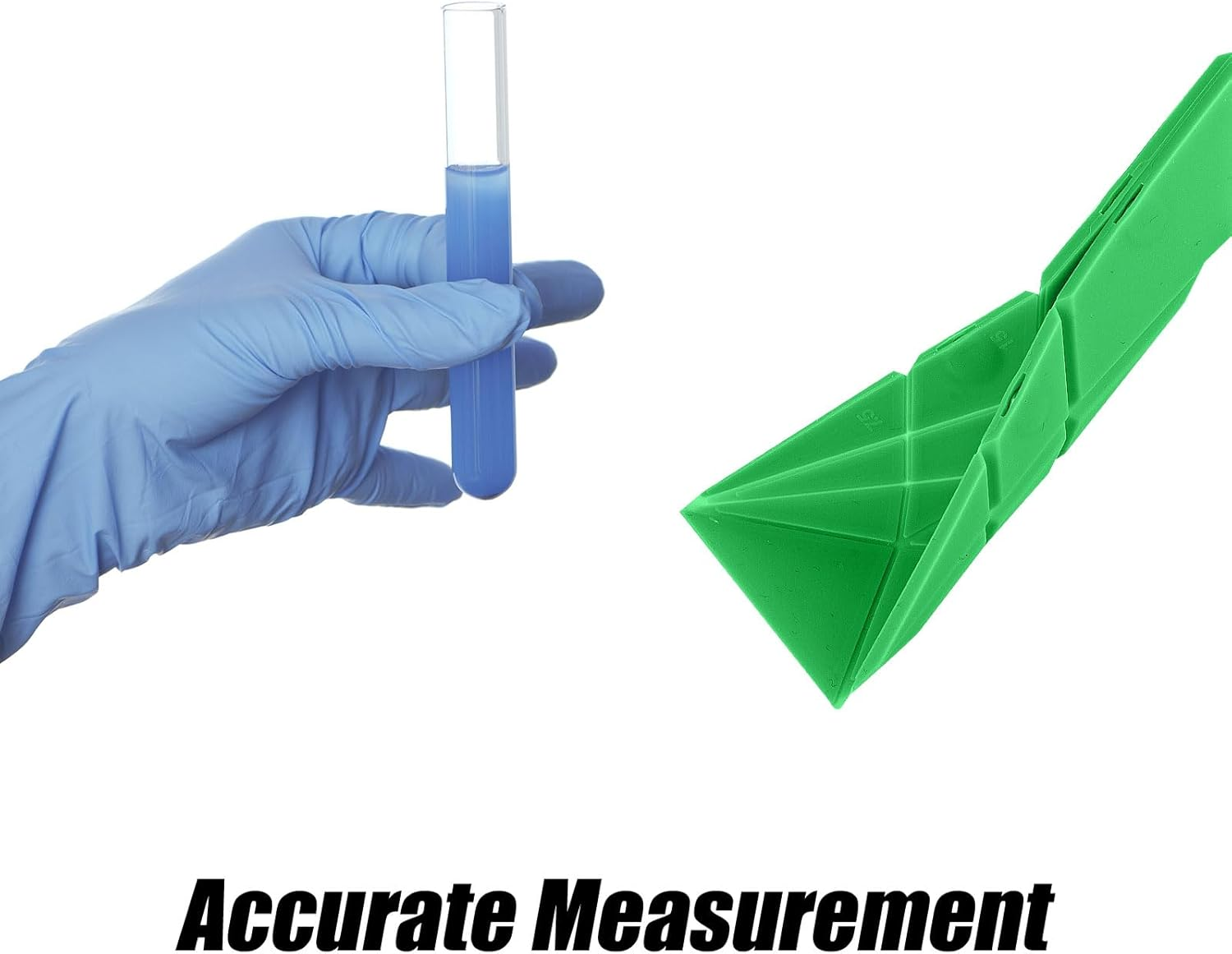 2Pcs 3-In-1 Polygons Measuring Spoon, 6 Different Sizes Foldable Flat Magnetic Measuring Spoons for Liquid Dry Ingredients Multifunctional Kitchen Gadgets (Green) image number 2