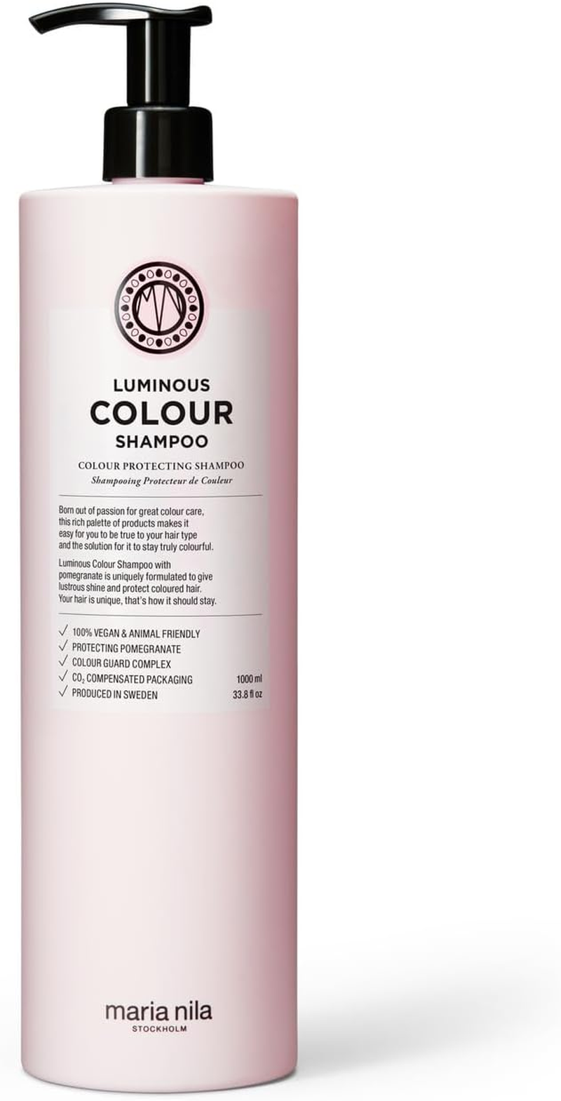 Maria Nila Luminous Colour Shampoo, Reduces Colour Loss When Washing, Pomegranate Counteracts Drying Out, 100% Vegan, Sulphate & Paraben-Free, 350 Ml image number 2