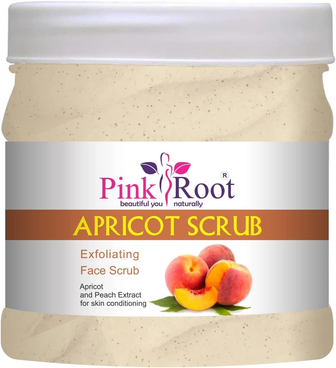 Pink Root Gold Scrub 500Gm with Apricot Scrub 500Gm image number 1