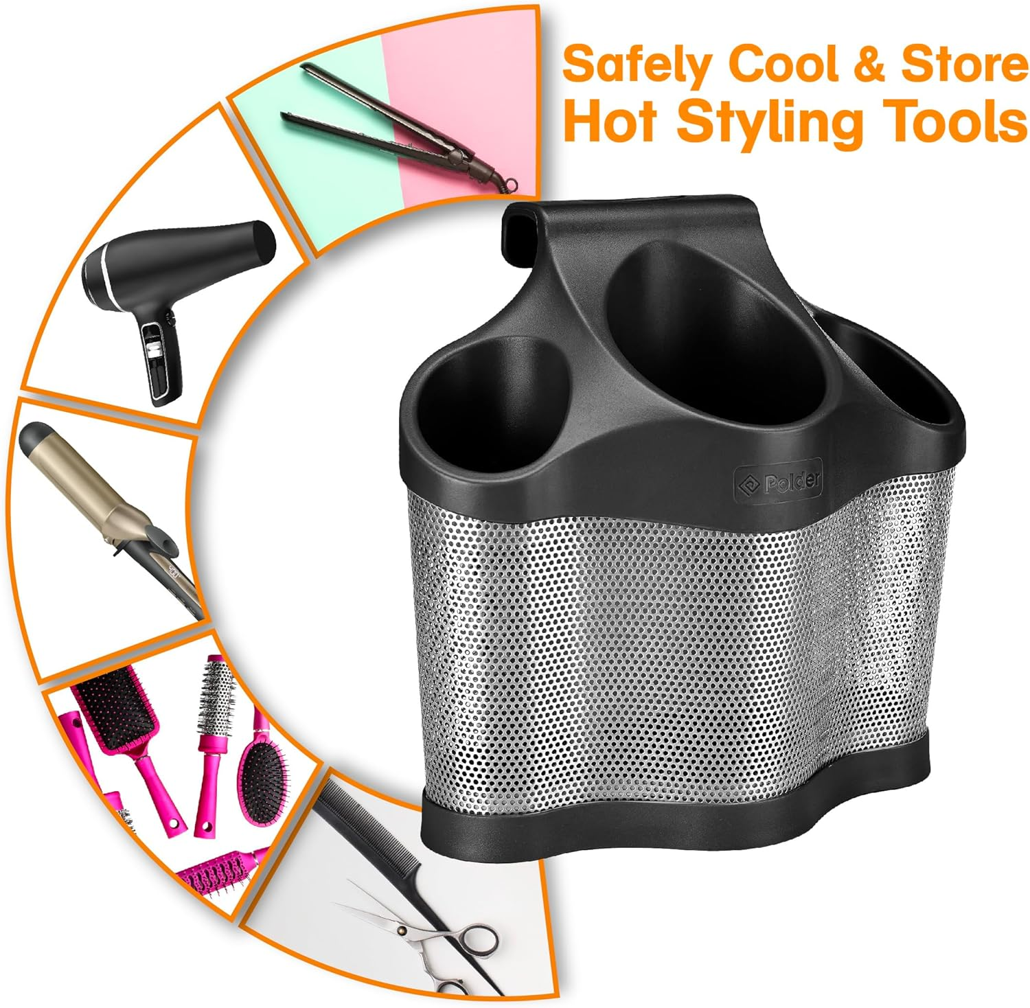 Polder Style Station Hair Appliance Accessory, Back image number 1