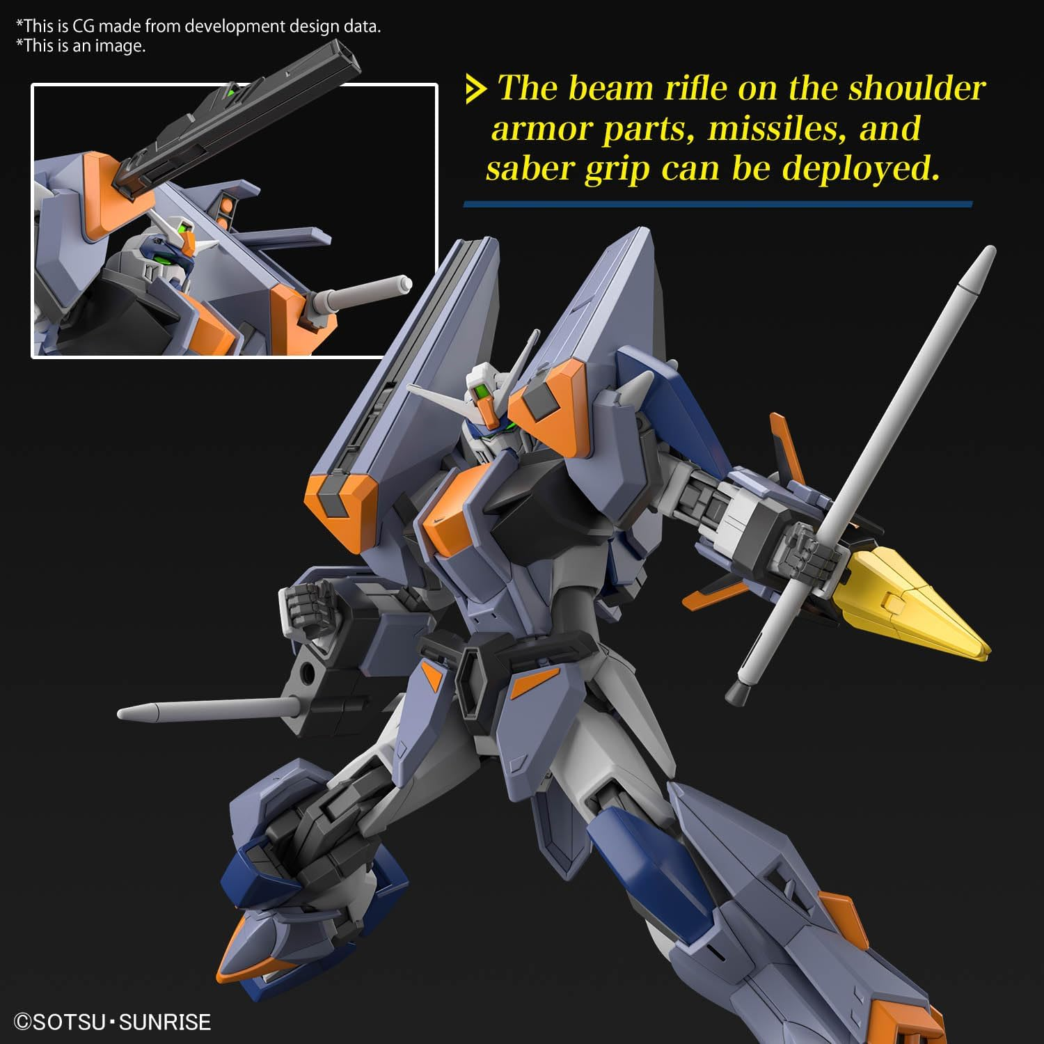 BANDAI HOBBY HG Gundam 1/144 Duel Blitz Gundam image number 2