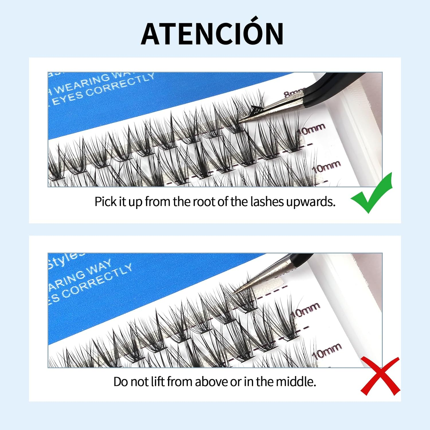 MAGEFY False Eyelashes 240 Bundles 30D Eyelashes 8-16Mm Soft Eyelashes Extension and Fishtail Eyelashes Made at Home image number 4