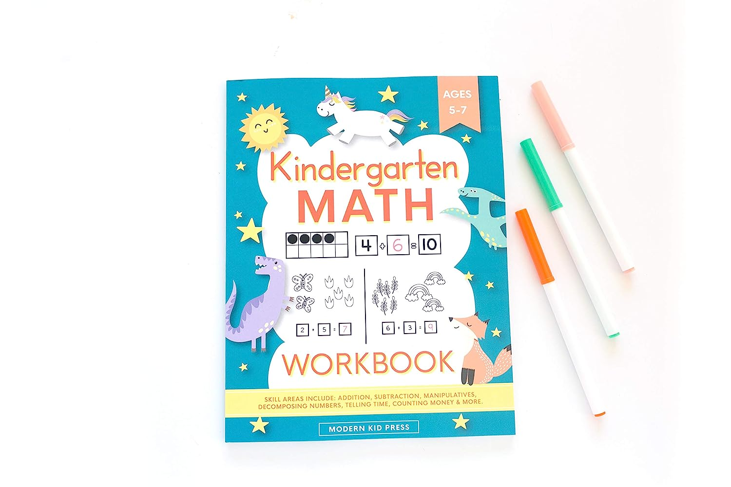 Kindergarten Math Workbook: Kindergarten and 1St Grade Workbook Age 5-7 | Homeschool Kindergarteners | Addition and Subtraction Activities + Worksheets image number 3