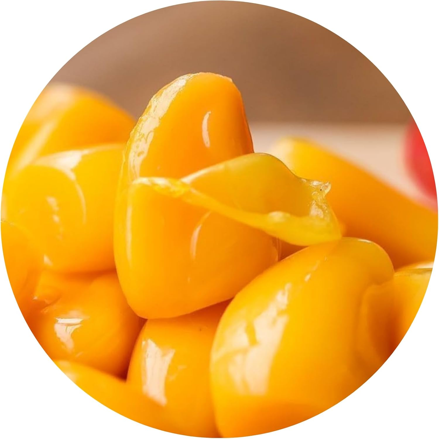 Juicy Jelly Peeled Gummy Mango Lollies, Yellow Fruit-Shaped Sweets, 1Kg image number 5